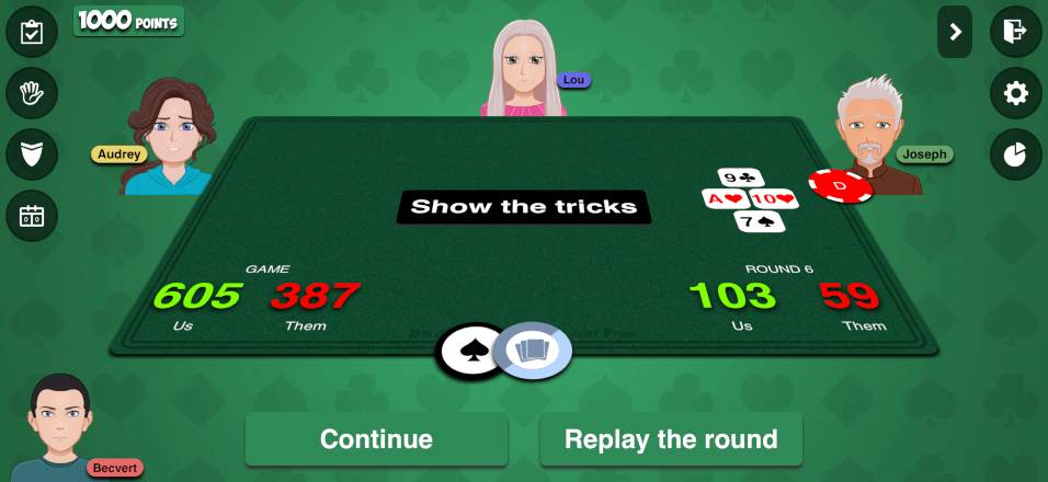 Show the tricks